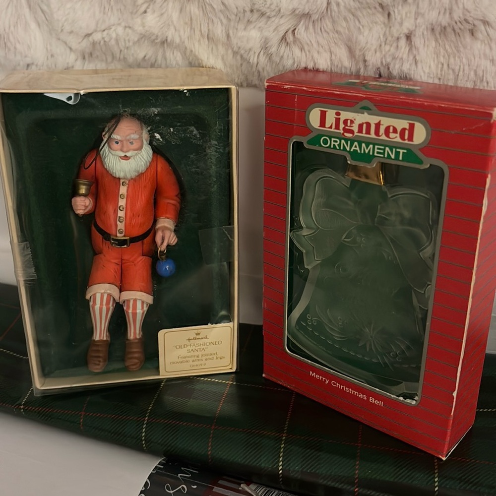 Two vintage Hallma Christmas ornaments!!